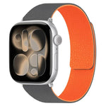 Magnetisches Silikon-Uhrenarmband mit Litschi-Textur, für Apple Watch 46 mm / 49 mm / 45 mm / 44 mm, für Apple Watch 42 mm / 41 mm / 40 mm / 38 mm
