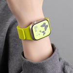 Magnetisches Silikon-Uhrenarmband mit Litschi-Textur, für Apple Watch 46 mm / 49 mm / 45 mm / 44 mm, für Apple Watch 42 mm / 41 mm / 40 mm / 38 mm