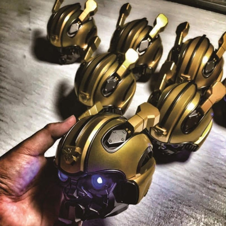 5.0 Bluetooth-Lautsprecher, Bumblebee Cartoon-Lautsprecher, unterstützt TF, FM-Funktion, Metallmaterial