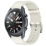 22-mm-Lederarmband mit Druckknopf, passend für Samsung Galaxy Watch3 (45 mm)