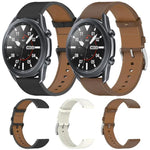22-mm-Lederarmband mit Druckknopf, passend für Samsung Galaxy Watch3 (45 mm)