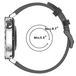22-mm-Lederarmband mit Druckknopf, passend für Samsung Galaxy Watch3 (45 mm)