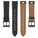 22-mm-Lederarmband mit Druckknopf, passend für Samsung Galaxy Watch3 (45 mm)