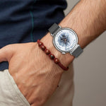 22-mm-Lederarmband mit Druckknopf, passend für Samsung Galaxy Watch3 (45 mm)