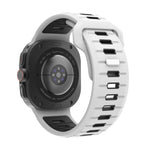 Two Color Reverse Buckle Silicone Watch Band, For Galaxy Watch Ultra2 2026 / 2025 / 1 2024