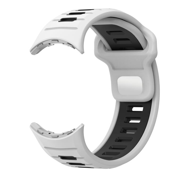 Zweifarbiges Silikonarmband mit umgekehrter Schnalle, für Google Pixel Watch 4 / Watch 3 45mm