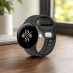 Zweifarbiges Silikonarmband mit umgekehrter Schnalle, für Google Pixel Watch 4 / Watch 3 45mm