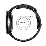 Zweifarbiges Silikonarmband mit umgekehrter Schnalle, für Google Pixel Watch 4 / Watch 3 45mm
