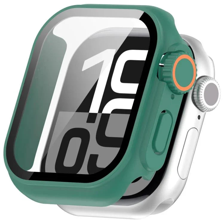 Change to Ultra 49mm Tempered Film Integrated PC Button Watch Case, For Apple Watch Series 6 / 5 / 4 & SE 44mm, For Apple Watch Series 6 / 5 / 4 & SE 40mm, For Apple Watch Series 11 / 10 46mm, For Apple Watch Series 11 / 10 42mm                        ...