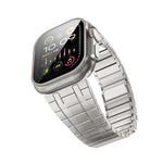Magnetisches Milanaise-Armband aus Edelstahl mit einer Perle, passend für Apple Watch 46 mm / 49 mm / 45 mm / 44 mm