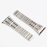 Magnetisches Milanaise-Armband aus Edelstahl mit einer Perle, passend für Apple Watch 46 mm / 49 mm / 45 mm / 44 mm
