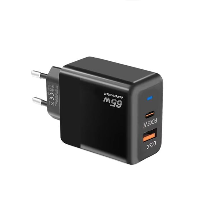 GaN PD 45W + QC3.0 USB Vollständig kompatibles Protokoll-Ladegerät, EU Stecker, EU Stecker