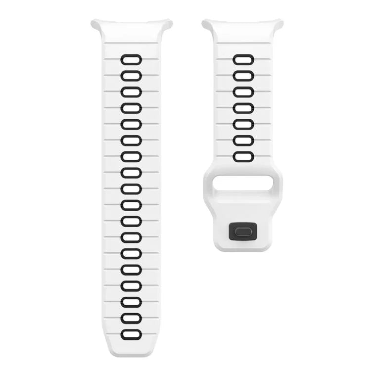 Silikon-Uhrenarmband mit horizontalen Streifen und umgekehrter Schnalle, für Samsung Galaxy Watch Ultra 47 mm / Ultra 2025