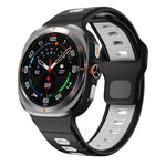 Silikon-Uhrenarmband mit horizontalen Streifen und umgekehrter Schnalle, für Samsung Galaxy Watch Ultra 47 mm / Ultra 2025