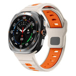 Silikon-Uhrenarmband mit horizontalen Streifen und umgekehrter Schnalle, für Samsung Galaxy Watch Ultra 47 mm / Ultra 2025