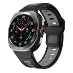 Silikon-Uhrenarmband mit horizontalen Streifen und umgekehrter Schnalle, für Samsung Galaxy Watch Ultra 47 mm / Ultra 2025