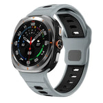 Silikon-Uhrenarmband mit horizontalen Streifen und umgekehrter Schnalle, für Samsung Galaxy Watch Ultra 47 mm / Ultra 2025