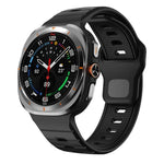 Silikon-Uhrenarmband mit horizontalen Streifen und umgekehrter Schnalle, für Samsung Galaxy Watch Ultra 47 mm / Ultra 2025