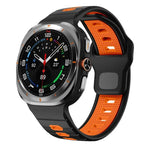 Silikon-Uhrenarmband mit horizontalen Streifen und umgekehrter Schnalle, für Samsung Galaxy Watch Ultra 47 mm / Ultra 2025