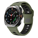 Silikon-Uhrenarmband mit horizontalen Streifen und umgekehrter Schnalle, für Samsung Galaxy Watch Ultra 47 mm / Ultra 2025