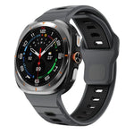 Silikon-Uhrenarmband mit horizontalen Streifen und umgekehrter Schnalle, für Samsung Galaxy Watch Ultra 47 mm / Ultra 2025