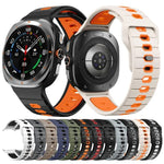 Silikon-Uhrenarmband mit horizontalen Streifen und umgekehrter Schnalle, für Samsung Galaxy Watch Ultra 47 mm / Ultra 2025