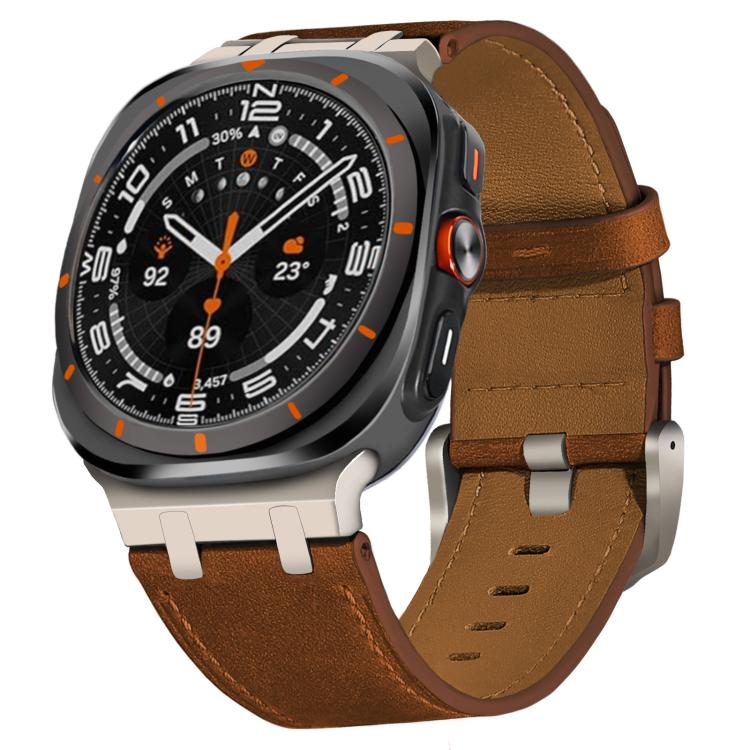 Uhrenarmband aus Crazy Horse Leder, für Samsung Galaxy Watch Ultra 47mm / Ultra 2025