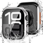 Gehärteter Film Integrierte PC-Uhrenschutzhülle, für Apple Watch Series 6 / 5 / 4 & SE 44mm, für Apple Watch Series 6 / 5 / 4 & SE 40mm, für Apple Watch Series 11 / 10 46mm, für Apple Watch Series 11 / 10 42mm, für Apple Watch Series 9 / 8 / 7 45mm