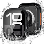 Gehärteter Film Integrierte PC-Uhrenschutzhülle, für Apple Watch Series 6 / 5 / 4 & SE 44mm, für Apple Watch Series 6 / 5 / 4 & SE 40mm, für Apple Watch Series 11 / 10 46mm, für Apple Watch Series 11 / 10 42mm, für Apple Watch Series 9 / 8 / 7 45mm