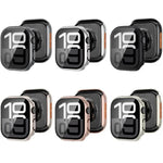 Gehärteter Film Integrierte PC-Uhrenschutzhülle, für Apple Watch Series 6 / 5 / 4 & SE 44mm, für Apple Watch Series 6 / 5 / 4 & SE 40mm, für Apple Watch Series 11 / 10 46mm, für Apple Watch Series 11 / 10 42mm, für Apple Watch Series 9 / 8 / 7 45mm