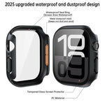 Gehärteter Film Integrierte PC-Uhrenschutzhülle, für Apple Watch Series 6 / 5 / 4 & SE 44mm, für Apple Watch Series 6 / 5 / 4 & SE 40mm, für Apple Watch Series 11 / 10 46mm, für Apple Watch Series 11 / 10 42mm, für Apple Watch Series 9 / 8 / 7 45mm