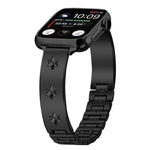 Metallarmband mit Schneeflockenmotiv, passend für Apple Watch 46 mm / 49 mm / 45 mm / 44 mm und 42 mm / 41 mm / 40 mm / 38 mm