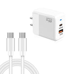 PD41 GaN PD 45W + USB-Ladegerät mit Typ-C-auf-Typ-C-Datenkabel, US-Stecker, UK-Stecker