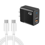 PD41 GaN PD 45W + USB-Ladegerät mit Typ-C-auf-Typ-C-Datenkabel, US-Stecker, UK-Stecker