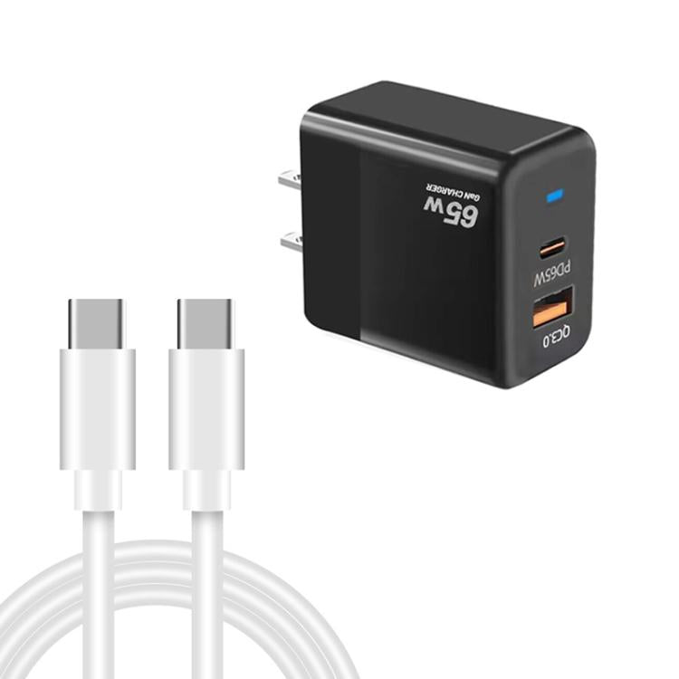 PD41 GaN PD 45W + USB-Ladegerät mit Typ-C-auf-Typ-C-Datenkabel, US-Stecker, UK-Stecker