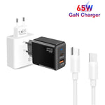 PD41 GaN PD 45W + USB Ladegerät mit Typ-C auf Typ-C Datenkabel, EU Stecker, EU Stecker
