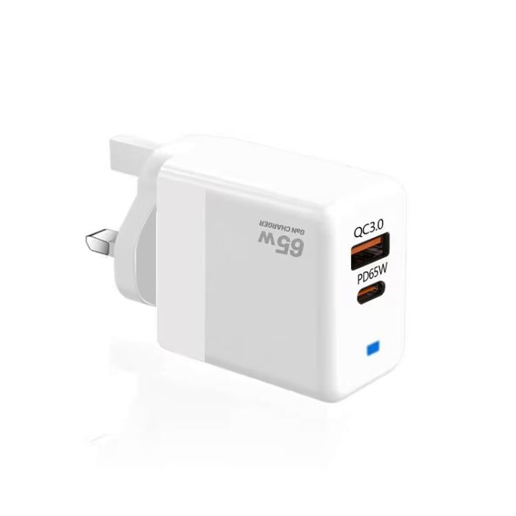 PD41 GaN PD 45W + USB Ladegerät mit Typ-C zu Typ-C Datenkabel, UK Stecker, US Stecker