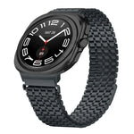 Neun-Perlen-Magnetverschluss-Uhrenarmband aus Edelstahl, für Samsung Galaxy Watch Ultra 47 mm / Ultra 2025
