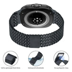 Neun-Perlen-Magnetverschluss-Uhrenarmband aus Edelstahl, für Samsung Galaxy Watch Ultra 47 mm / Ultra 2025