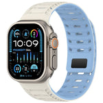 Mountain Armor Magnetisches Silikon-Uhrenarmband, für Apple Watch 46 mm / 49 mm / 45 mm / 44 mm, für Apple Watch 42 mm / 41 mm / 40 mm / 38 mm