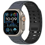 Mountain Armor Magnetisches Silikon-Uhrenarmband, für Apple Watch 46 mm / 49 mm / 45 mm / 44 mm, für Apple Watch 42 mm / 41 mm / 40 mm / 38 mm