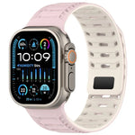 Mountain Armor Magnetisches Silikon-Uhrenarmband, für Apple Watch 46 mm / 49 mm / 45 mm / 44 mm, für Apple Watch 42 mm / 41 mm / 40 mm / 38 mm