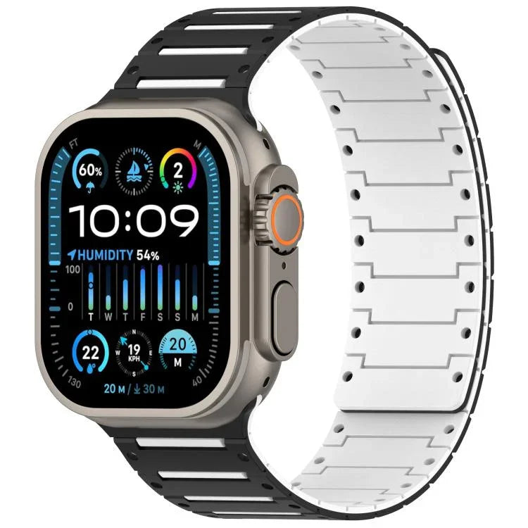 Colorful Spirit Piano Soft Magnetic Two-tone Watch Bracelet, For Apple Watch 46mm / 49mm / 45mm / 44mm
