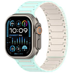 Colorful Spirit Piano Soft Magnetic Two-tone Watch Bracelet, For Apple Watch 46mm / 49mm / 45mm / 44mm