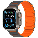 Colorful Spirit Piano Soft Magnetic Two-tone Watch Bracelet, For Apple Watch 46mm / 49mm / 45mm / 44mm