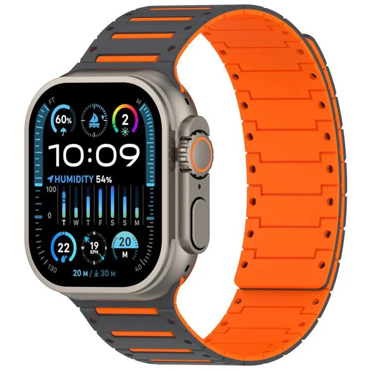 Colorful Spirit Piano Soft Magnetic Two-tone Watch Bracelet, For Apple Watch 46mm / 49mm / 45mm / 44mm