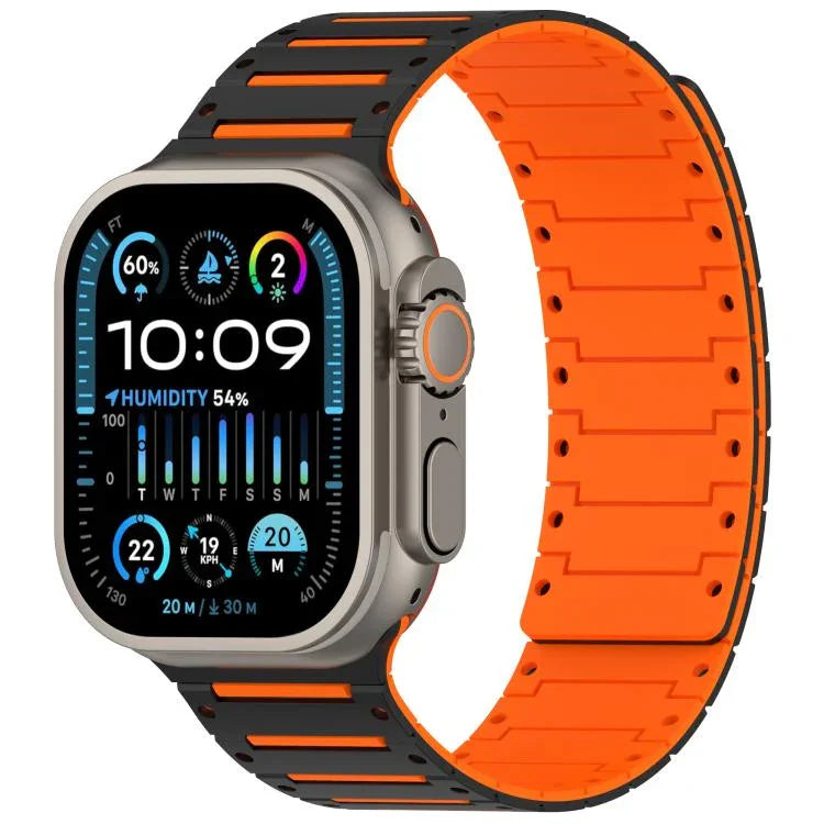 Colorful Spirit Piano Soft Magnetic Two-tone Watch Bracelet, For Apple Watch 46mm / 49mm / 45mm / 44mm