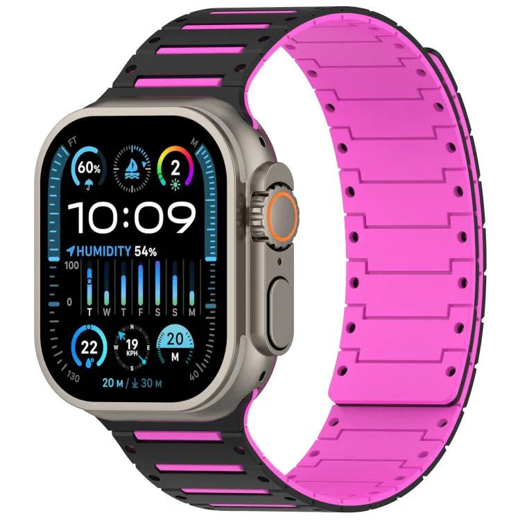 Colorful Spirit Piano Soft Magnetic Two-tone Watch Bracelet, For Apple Watch 46mm / 49mm / 45mm / 44mm