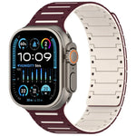 Colorful Spirit Piano Soft Magnetic Two-tone Watch Bracelet, For Apple Watch 46mm / 49mm / 45mm / 44mm