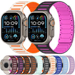 Colorful Spirit Piano Soft Magnetic Two-tone Watch Bracelet, For Apple Watch 46mm / 49mm / 45mm / 44mm